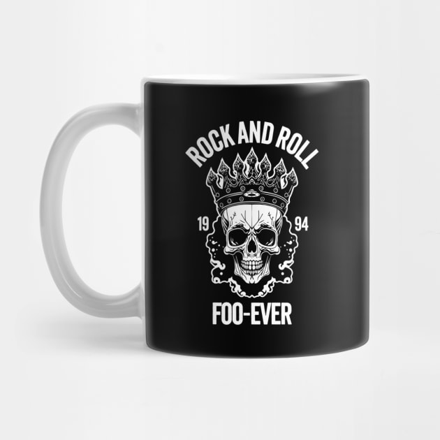Rock and Roll Foo-Ever: Vintage Skull Wearing A Crown by TwistedCharm